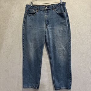 Levi's 550 Relaxed Fit Jeans Men's Size 38X30 Blue Denim Zip Fly Casual 5 Pocket